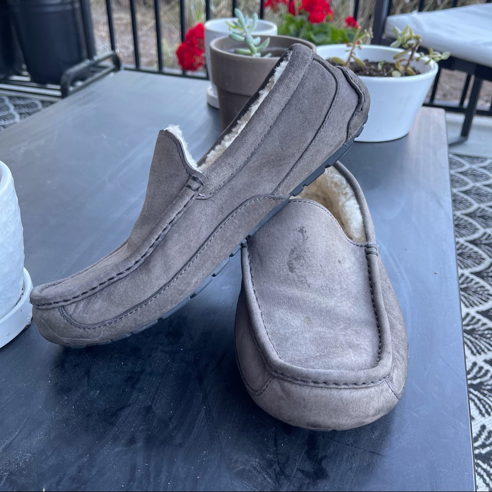 UGG ASCOT SLIPPED - Grey